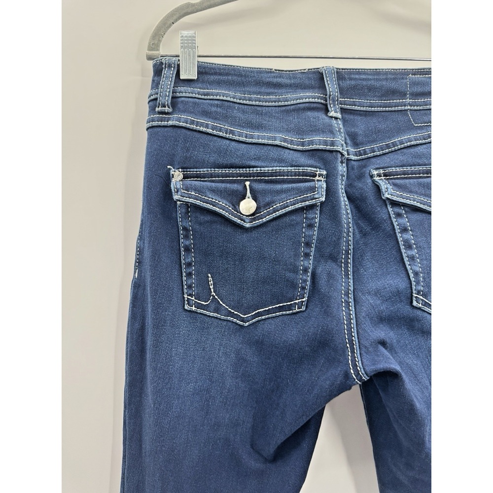 VTG Y2K Inc Denim Jeans 4 Bootleg Curvy Fit Low Rise Western Flap Retro Classic